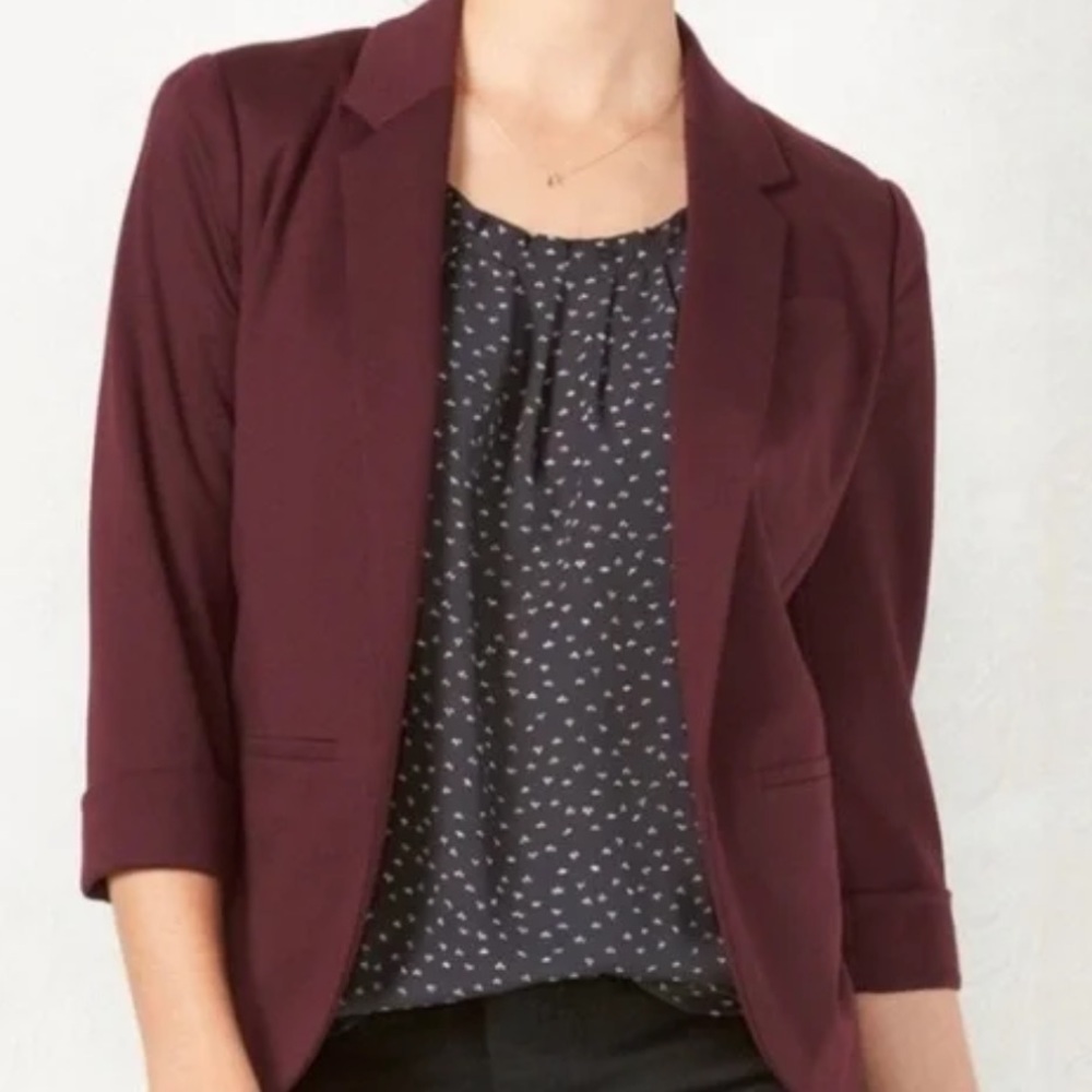 Lauren Conrad Blazer in Maroon